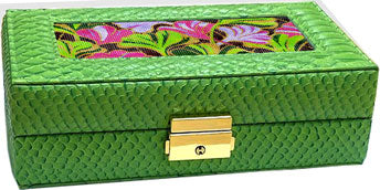 BB Jewelry Case Alligator Green