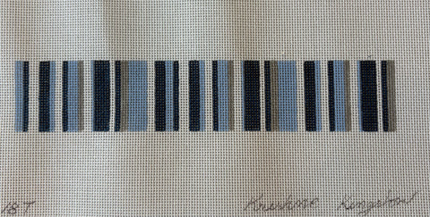 College Stripe Key Fob Light Blue,Navy,White,Gray