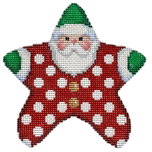 Red Polka Dot PJ Santa (Printed)