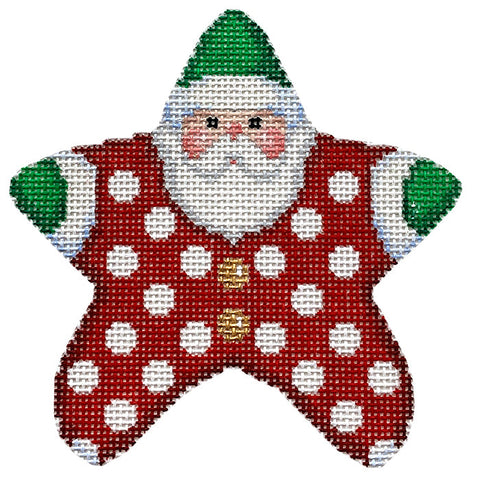 Red Polka Dot PJ Santa (Printed)