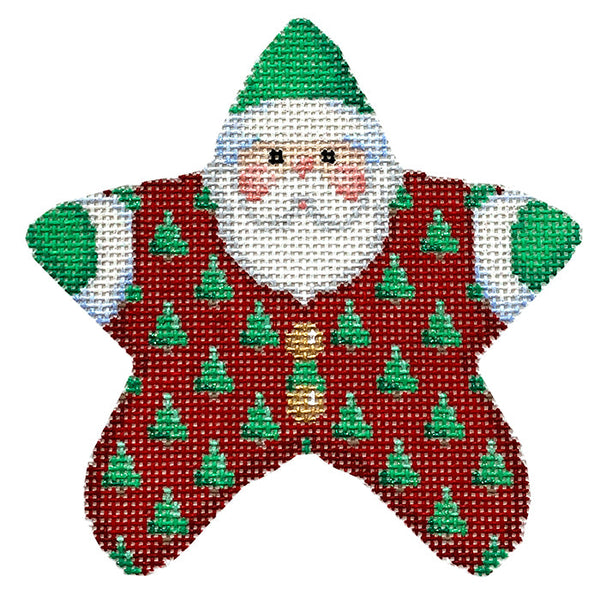 Trees on Red PJ Santa (Printed)