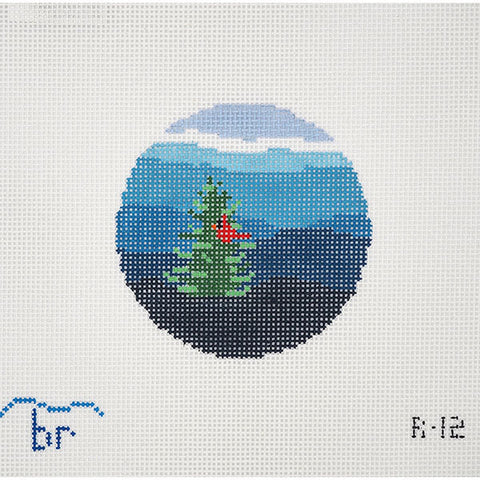 Blue Ridge Cardinal (13m) needlepoint canvas