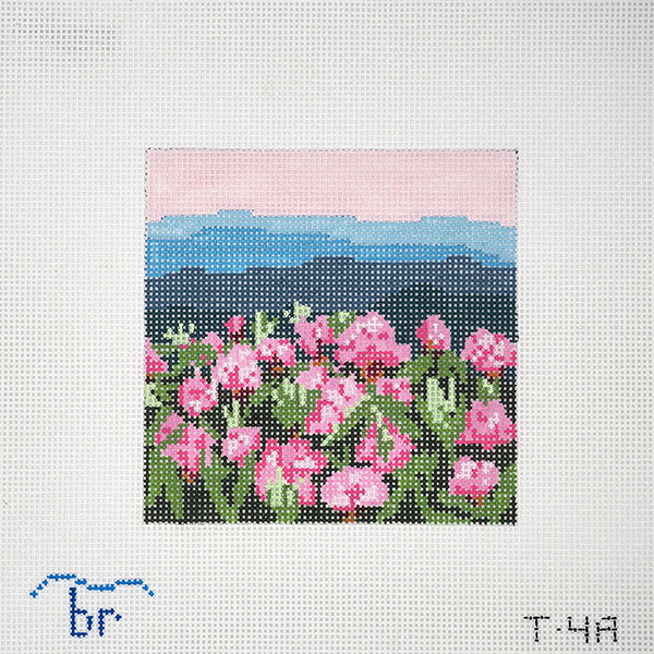 Rhododendron Mtn. (13 m square) needlepoint canvas