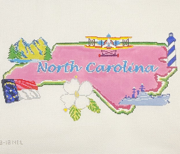 North Carolina State — Large — Blue Waters Needlepoint