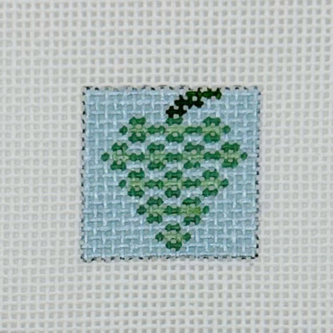 Green Grapes 1 Inch Square — Blue Waters Needlepoint