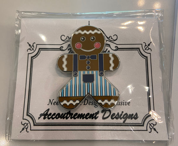 Gingerbread Boy Blue Needleminder
