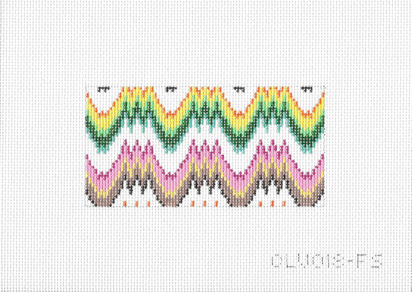 Rectangular Insert - Flame Stitch