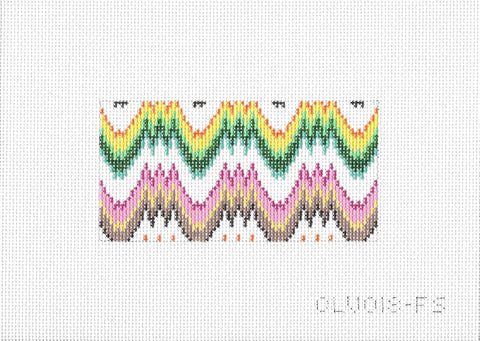 Rectangular Insert - Flame Stitch