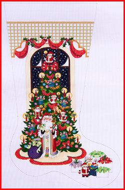 Santa w/Standing Santa Stocking