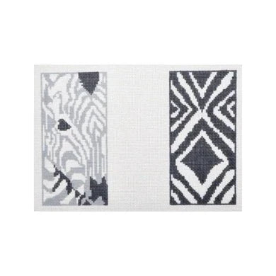 Zebra Double Eye Glass case Black and White