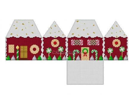 Gingerbread House - Red Velvet with Nut Icing