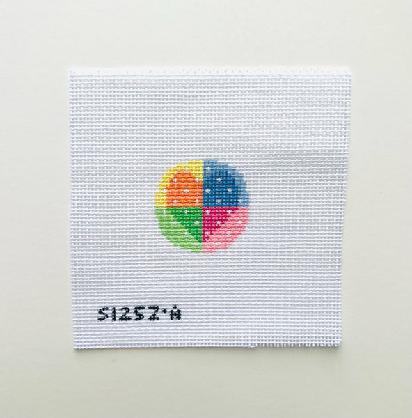 Multi Colored Heart key Fob Insert