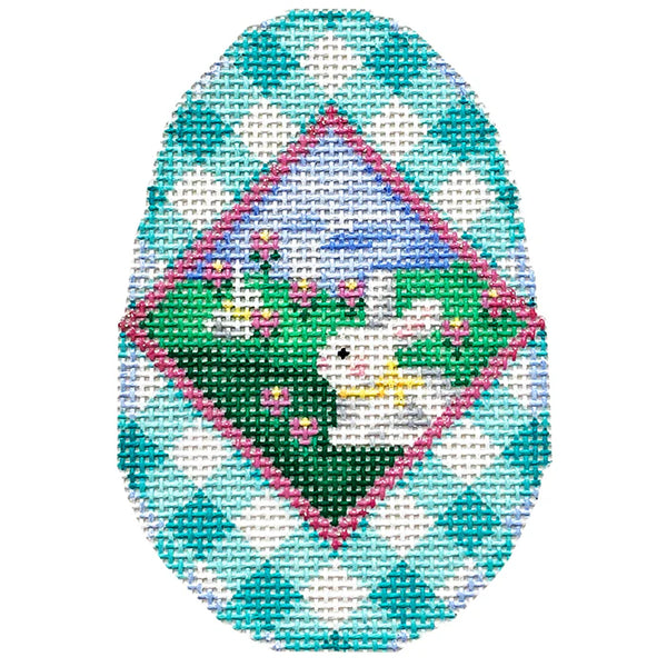 Bunny Scenic/Gingham Egg
