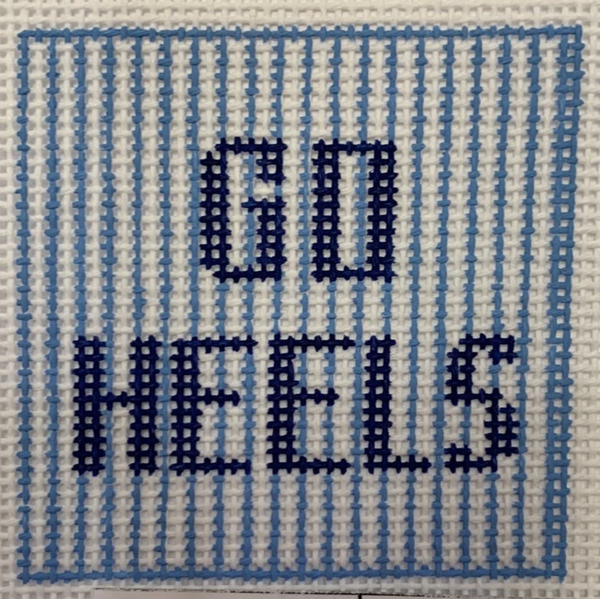 Go Heels needlepoint canvas