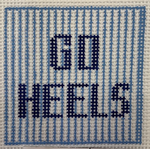 Go Heels needlepoint canvas