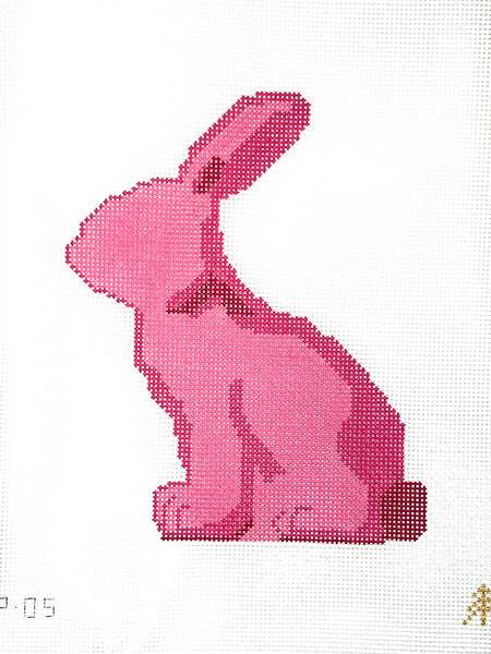 Moss Spring Bunny Pink Facing Left