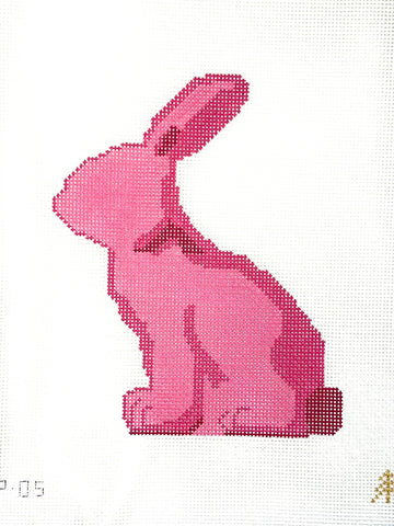 Moss Spring Bunny Pink Facing Left