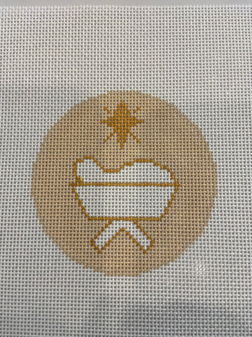 Gold and White Nativity Baby Jesus