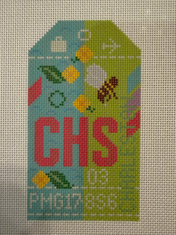 Charleston Retro Travel Tag