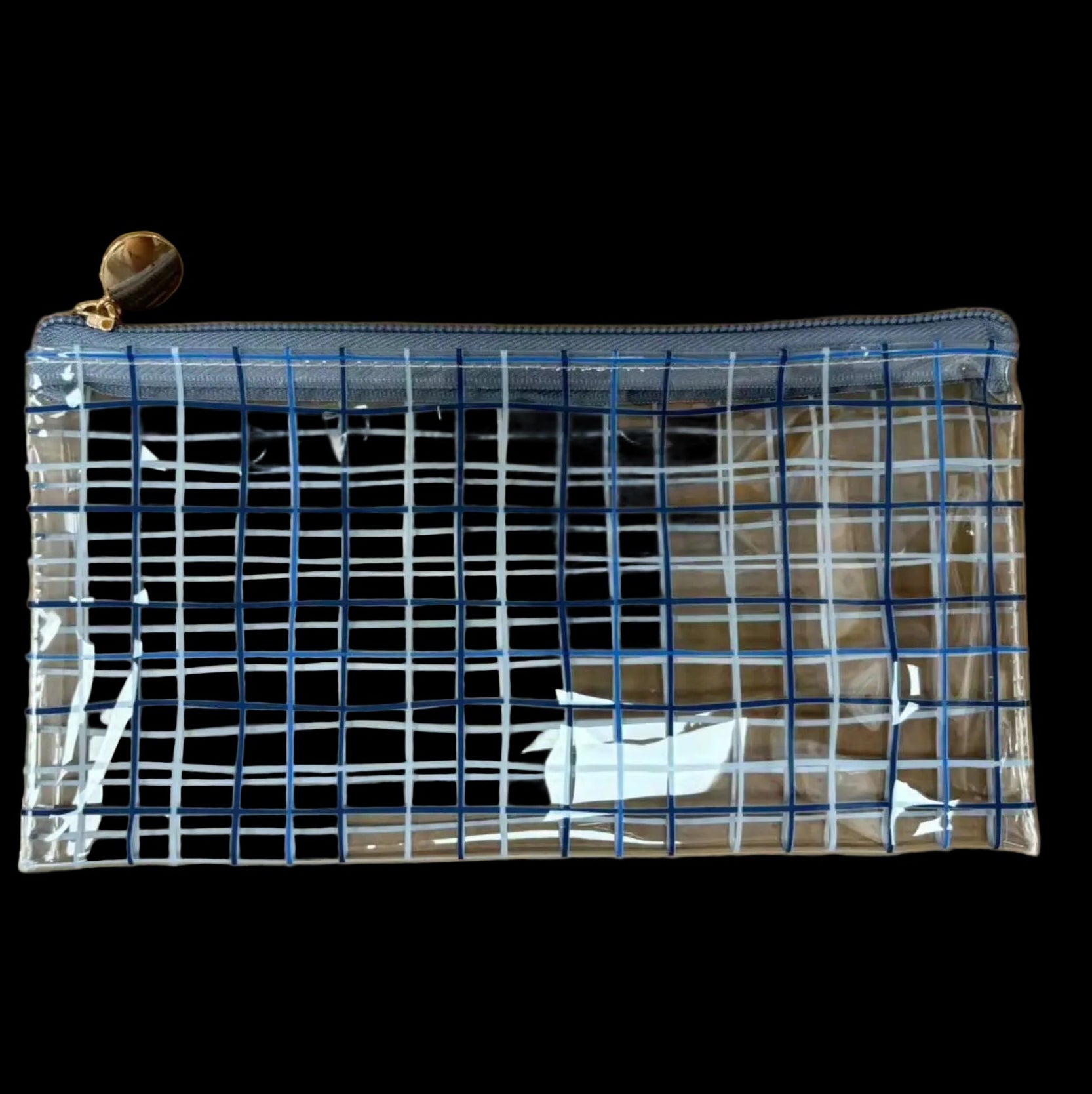 Geometric Mesh Pattern Accessories PVC Bag