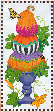 Funky Punkins Topiary Tall Rectangle