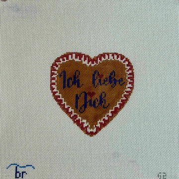 Ich Lieb Dich (I Love You) Gingerbread Heart