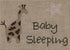 Baby Sleeping Giraffe Ecru