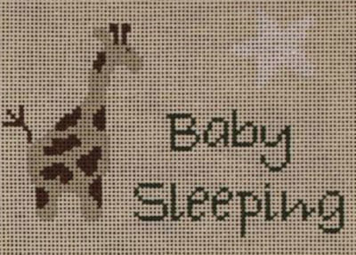Baby Sleeping Giraffe Ecru