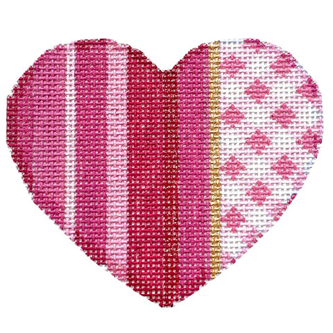 Pink Ombre/Gingham Heart