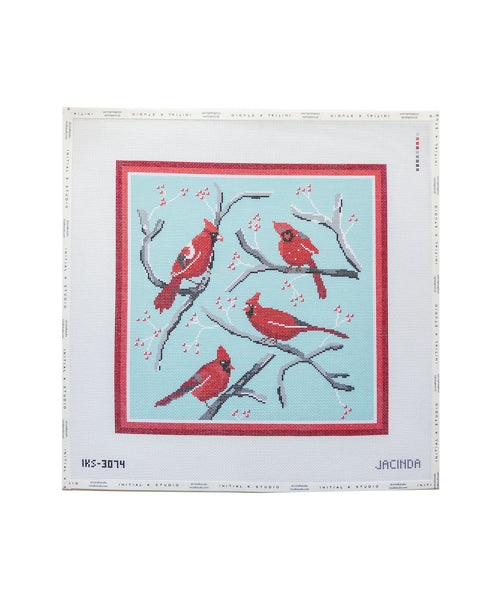 Large Winter Cardinals — Initial K Studio