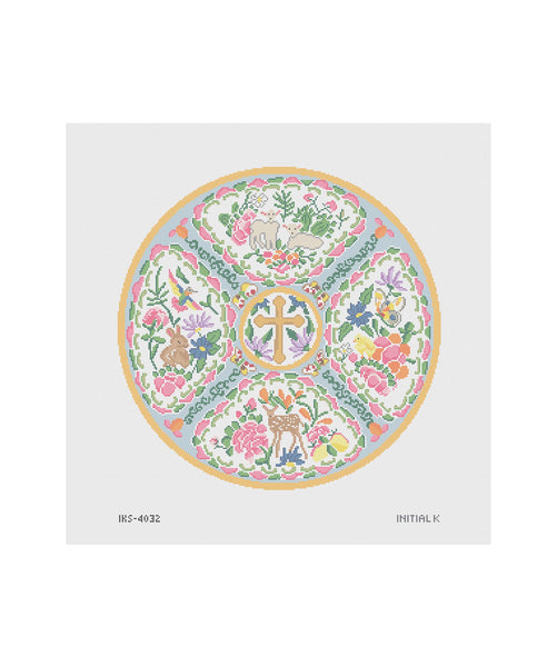 Easter Rose Medallion — Initial K Studio