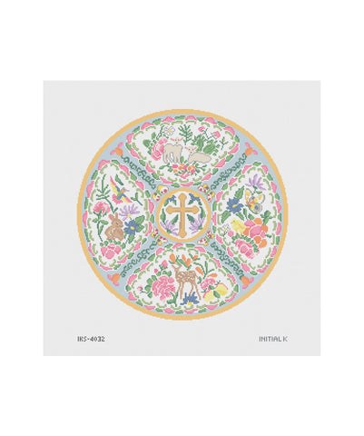 Easter Rose Medallion — Initial K Studio