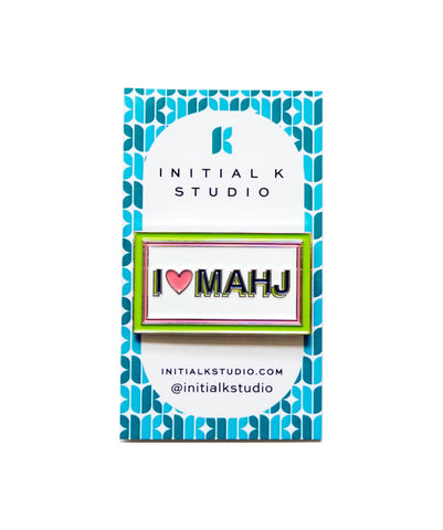 I Heart Mahj Needle Minder — Initial K Studio