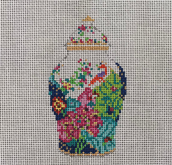 Tobacco Leaf Ginger Jar