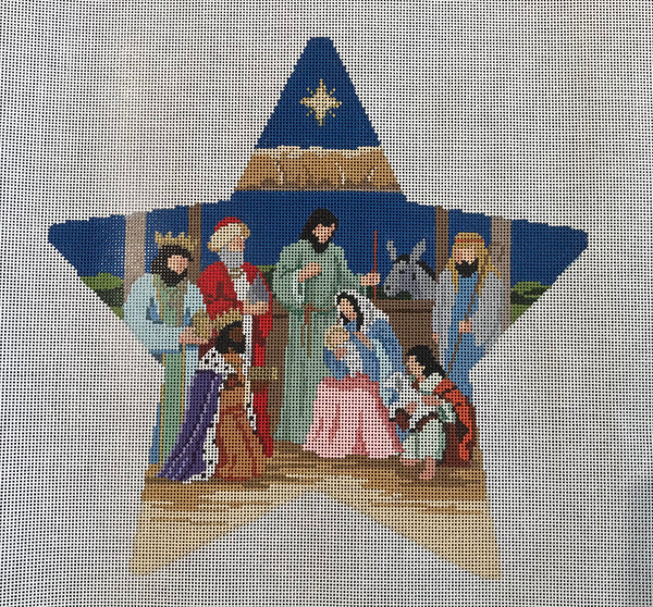 Tree Topper Star Nativity