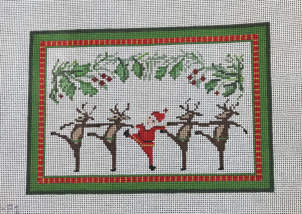 Dancing Santa and Reindeer