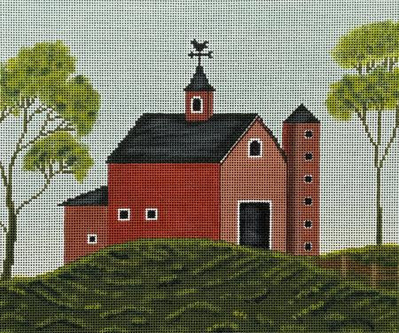 Red Barn w/ Silo