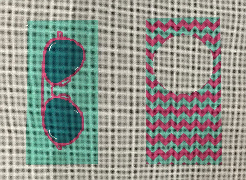 Pink and Teal Chevron EGC