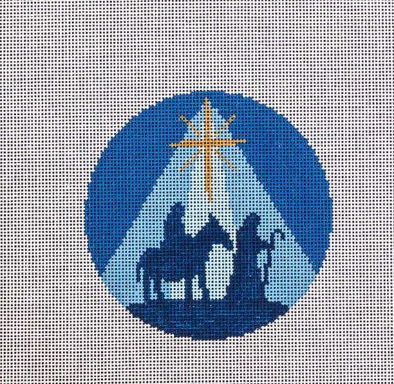 Mary And Joseph Nativity Round