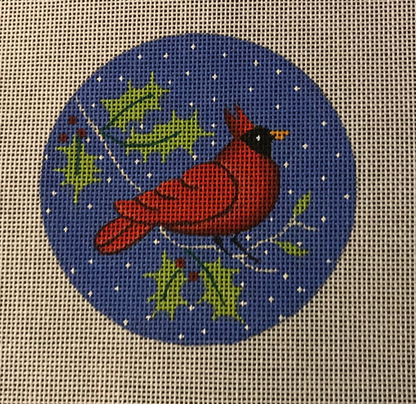 Cardinal on Holly Branch