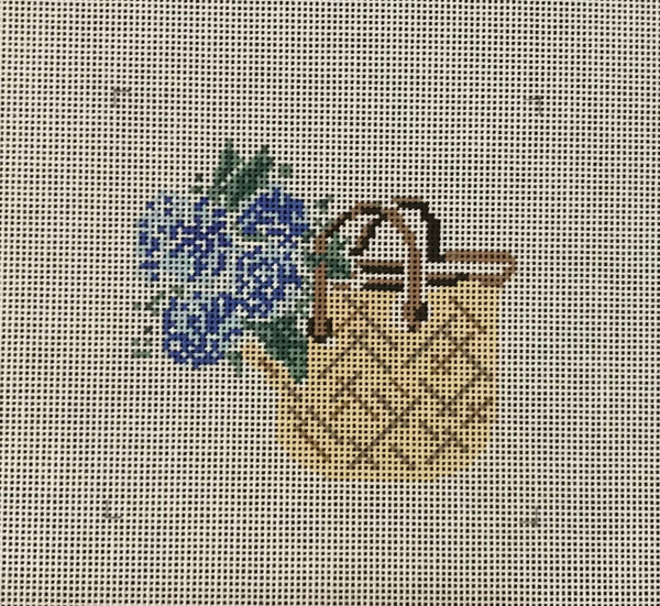 Blue Hydrangea Basket