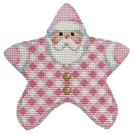 Baby Pink Gingham PJ Santa