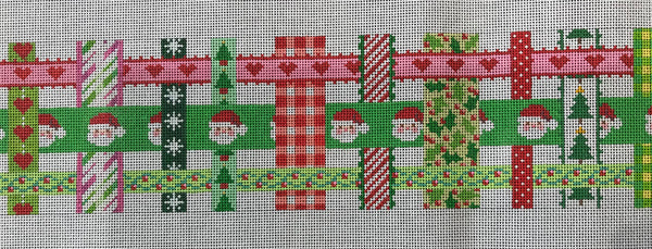 Christmas Basket-Woven Ribbons