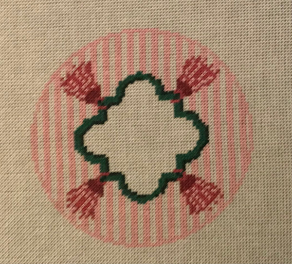 Pink 4” Tassle Round