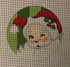 Santa Round green BG