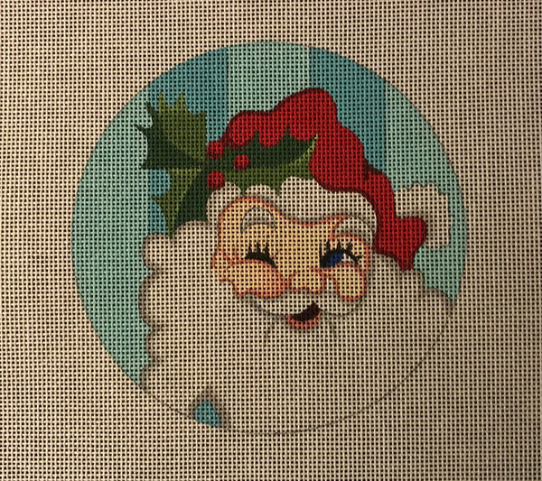 Santa Round Blue BG