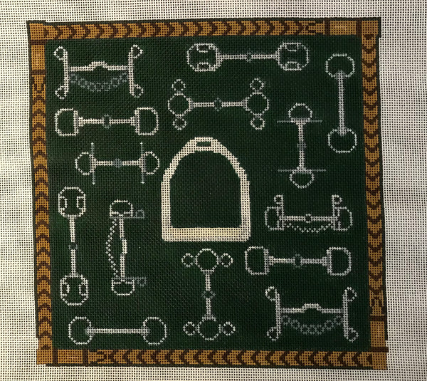 Bits and Stirrup Pillow
