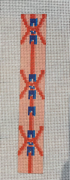 Peach Saddle Key Chain