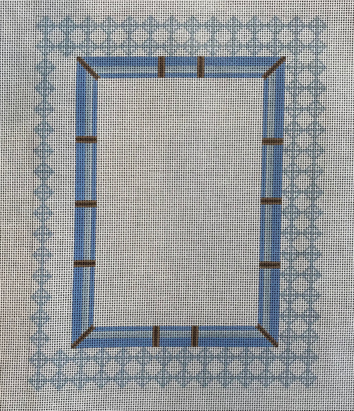 Blue Rattan Frame