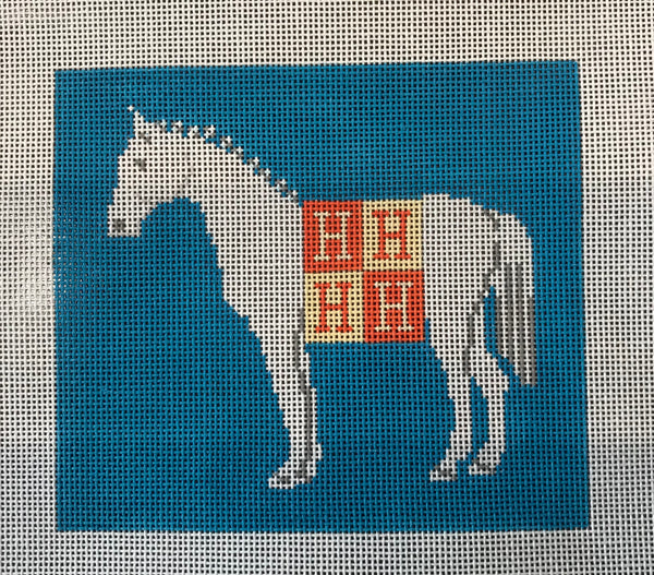 Horse with an H Blanket Facing Left